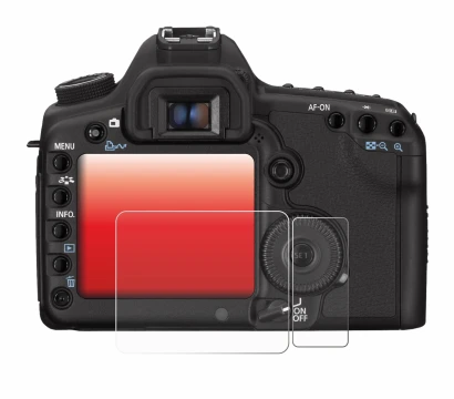 Image de l'appareil Canon EOS 5D Mark II avec une grande variété de protections d'écran.