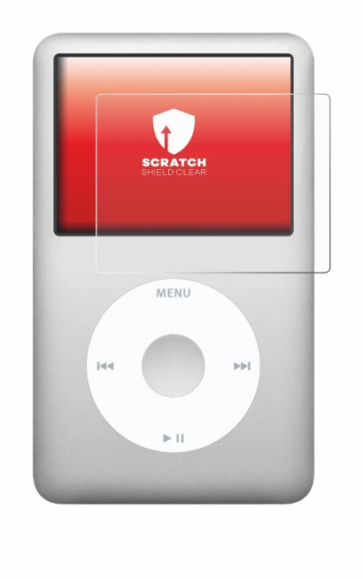 Image de l'appareil Apple iPod classic 160 GB (7ème Gen.) avec une grande variété de protections d'écran.