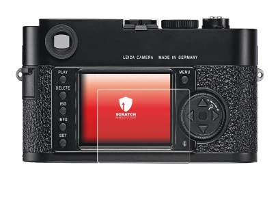Image de l'appareil Leica M9 avec une grande variété de protections d'écran.