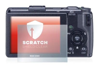 Image de l'appareil Ricoh GR Digital III (2009-2011) avec une grande variété de protections d'écran.