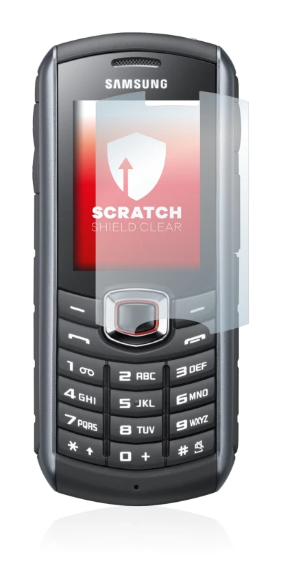 Image de l'appareil Samsung GT-B2710 avec une grande variété de protections d'écran.