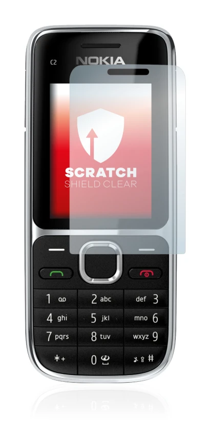 Image de l'appareil Nokia C2-01 avec une grande variété de protections d'écran.