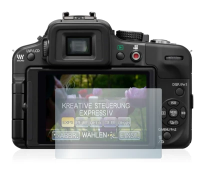 Image de l'appareil Panasonic Lumix DMC-G3 avec une grande variété de protections d'écran.