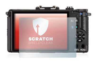 Image de l'appareil Pentax Q avec une grande variété de protections d'écran.