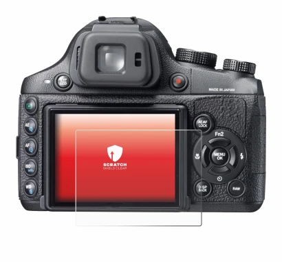 Image de l'appareil Fujifilm FinePix X-S1 avec une grande variété de protections d'écran.