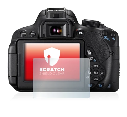 Image de l'appareil Canon EOS 700D avec une grande variété de protections d'écran.