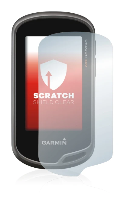 Image de l'appareil Garmin Oregon 650 avec une grande variété de protections d'écran.