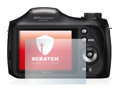 Image de l'appareil Sony Cyber-Shot DSC-H300 avec une grande variété de protections d'écran.