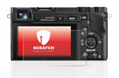 Image de l'appareil Sony Alpha 6000 avec une grande variété de protections d'écran.