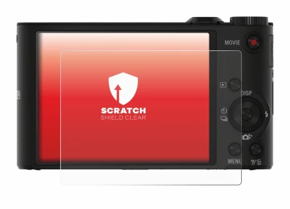Image de l'appareil Sony Cyber-Shot DSC-WX350 avec une grande variété de protections d'écran.