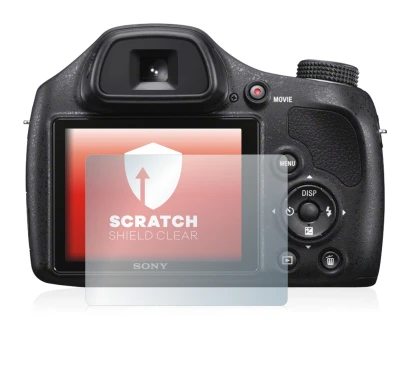 Image de l'appareil Sony Cyber-Shot DSC-H400 avec une grande variété de protections d'écran.