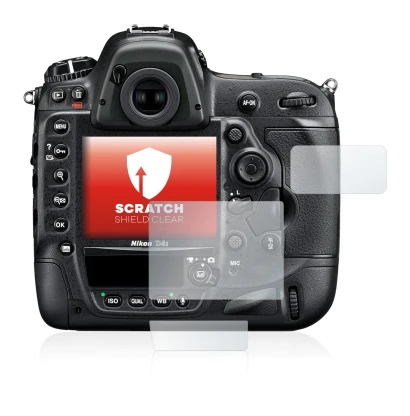 Image de l'appareil Nikon D4S avec une grande variété de protections d'écran.