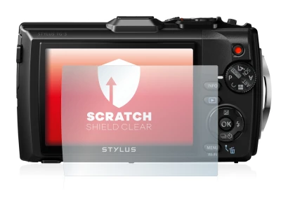 Image de l'appareil Olympus Stylus Tough TG-3 avec une grande variété de protections d'écran.