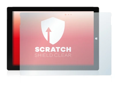 Image de l'appareil Microsoft Surface Pro 3 avec une grande variété de protections d'écran.