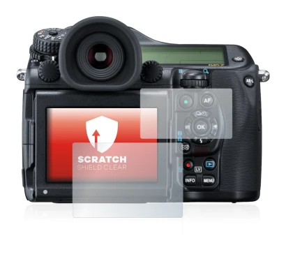 Image de l'appareil Pentax 645Z avec une grande variété de protections d'écran.