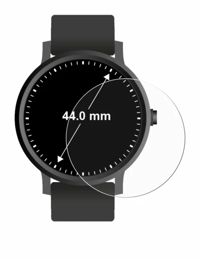 Image de l'appareil Montres (Circulaire, ø: 44 mm) avec une grande variété de protections d'écran.