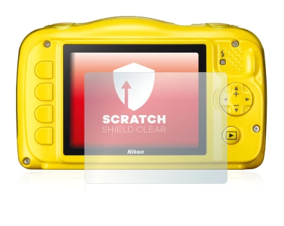 Image de l'appareil Nikon Coolpix S33 avec une grande variété de protections d'écran.