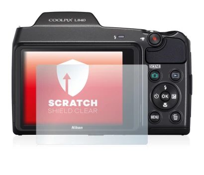 Image de l'appareil Nikon Coolpix L840 avec une grande variété de protections d'écran.