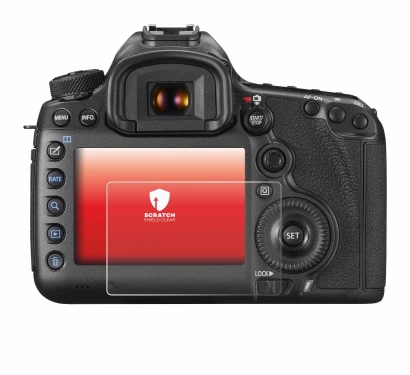 Image de l'appareil Canon EOS 5DS R avec une grande variété de protections d'écran.