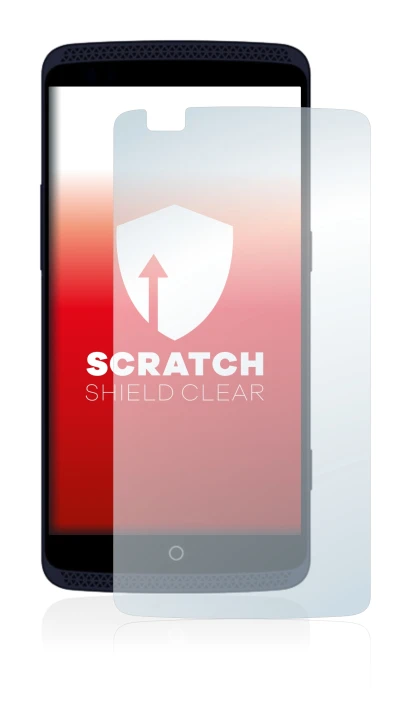 Image de l'appareil ZTE Axon Elite avec une grande variété de protections d'écran.