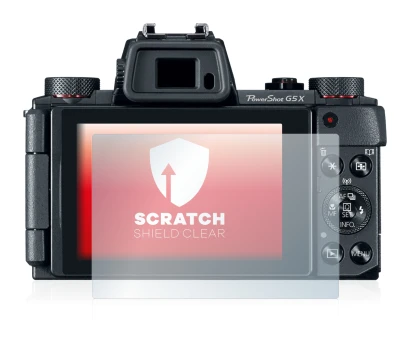 Image de l'appareil Canon PowerShot G5 X avec une grande variété de protections d'écran.