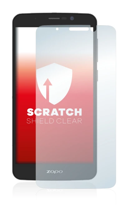 Image de l'appareil Zopo Color S5.5 avec une grande variété de protections d'écran.