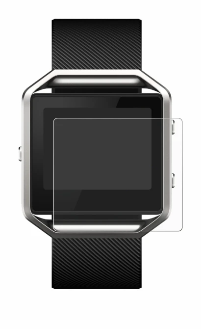 Image de l'appareil Fitbit Blaze avec une grande variété de protections d'écran.