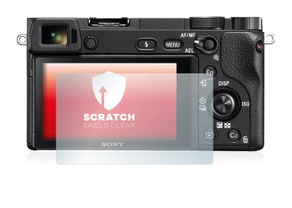Image de l'appareil Sony Alpha 6300 avec une grande variété de protections d'écran.