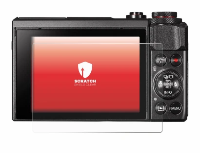 Image de l'appareil Canon PowerShot G7 X Mark II avec une grande variété de protections d'écran.