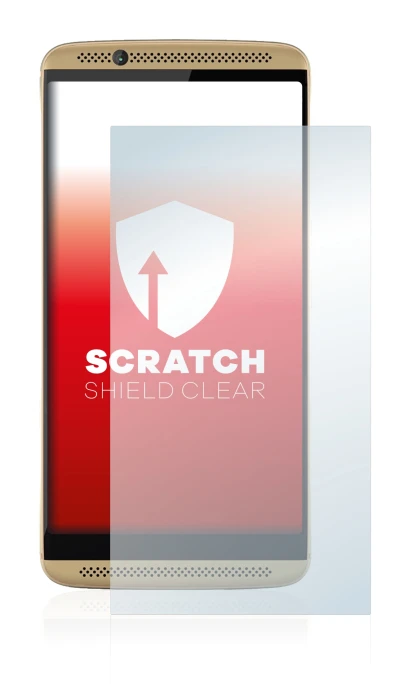 Image de l'appareil ZTE Axon 7 avec une grande variété de protections d'écran.