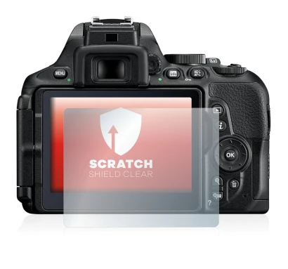 Image de l'appareil Nikon D5600 avec une grande variété de protections d'écran.