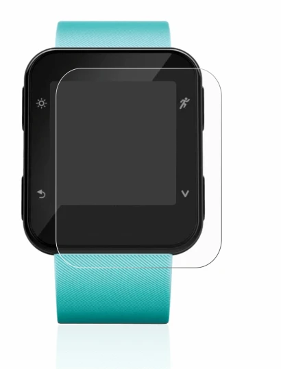 Image de l'appareil Garmin Forerunner 35 avec une grande variété de protections d'écran.
