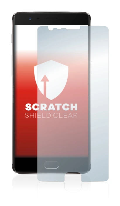 Image de l'appareil OnePlus 3T avec une grande variété de protections d'écran.