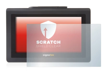 Image de l'appareil Signotec Signature Pad Delta avec une grande variété de protections d'écran.