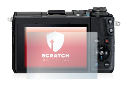 Image de l'appareil Canon EOS M6 avec une grande variété de protections d'écran.