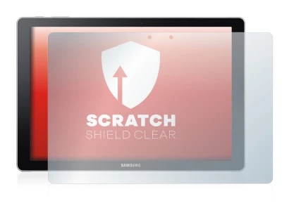 Image de l'appareil Samsung Galaxy Book 12 avec une grande variété de protections d'écran.