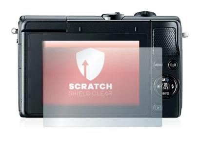 Image de l'appareil Canon EOS M100 avec une grande variété de protections d'écran.