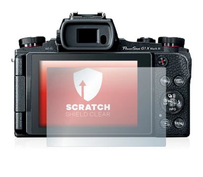 Image de l'appareil Canon PowerShot G1 X Mark III avec une grande variété de protections d'écran.