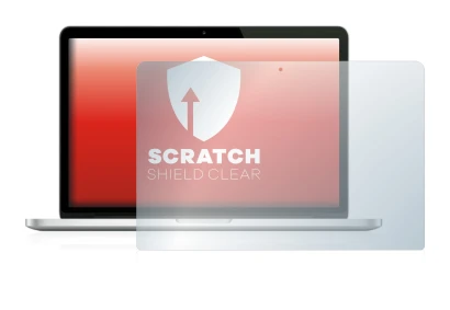 Image de l'appareil Apple MacBook Pro Retina 13" (Début 2013) avec une grande variété de protections d'écran.