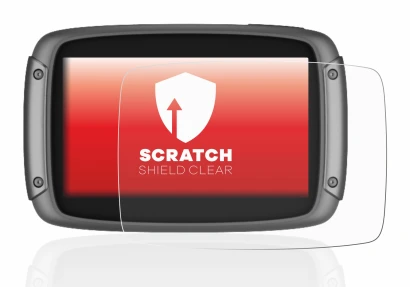 Image de l'appareil TomTom Rider 550 avec une grande variété de protections d'écran.