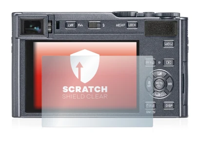 Image de l'appareil Leica C-Lux avec une grande variété de protections d'écran.