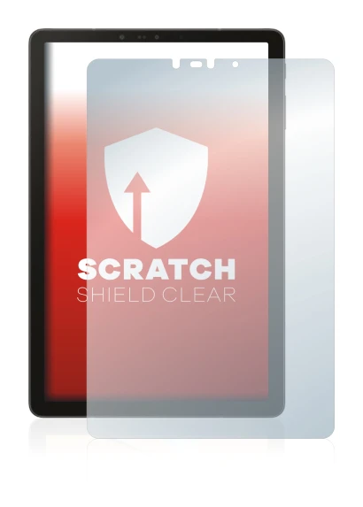 Image de l'appareil Samsung Galaxy Tab S4 10.5 avec une grande variété de protections d'écran.