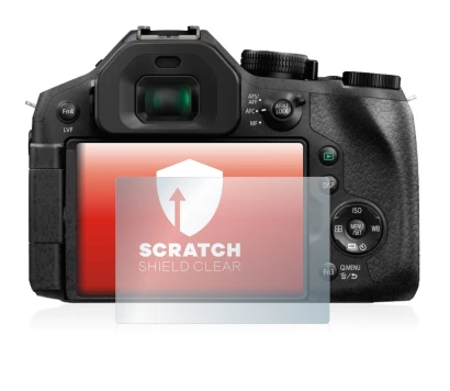 Image de l'appareil Panasonic Lumix DMC-FZ330 avec une grande variété de protections d'écran.