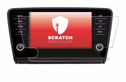 Image de l'appareil Skoda Amundsen Superb 2018 Infotainment System 8" avec une grande variété de protections d'écran.