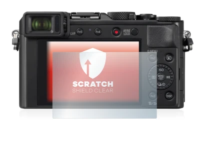 Image de l'appareil Panasonic Lumix DC-LX100 II avec une grande variété de protections d'écran.