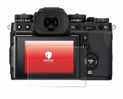 Image de l'appareil Fujifilm X-T3 avec une grande variété de protections d'écran.