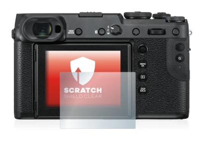 Image de l'appareil Fujifilm GFX 50R avec une grande variété de protections d'écran.