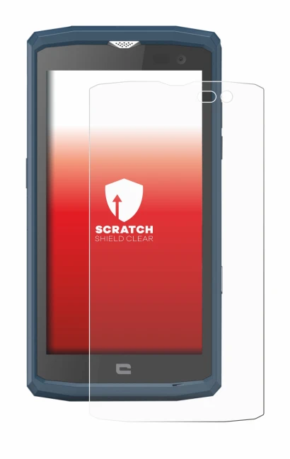Image de l'appareil Crosscall Core X3 avec une grande variété de protections d'écran.