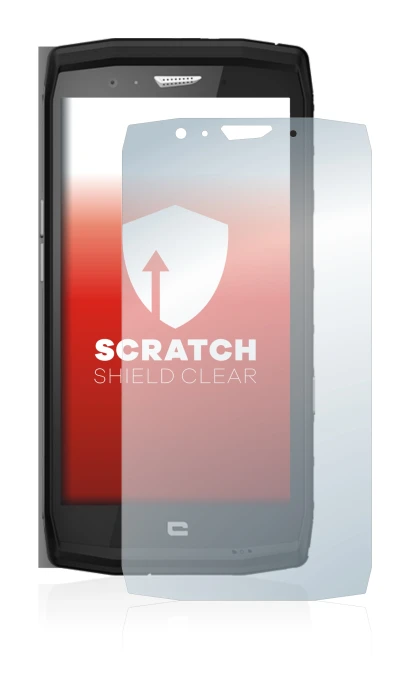 Image de l'appareil Crosscall Trekker X4 avec une grande variété de protections d'écran.