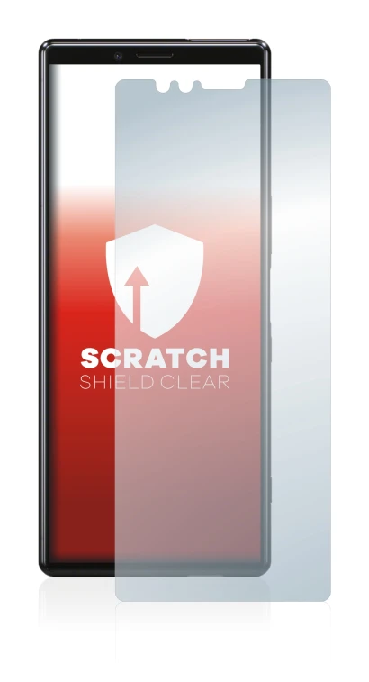 Image de l'appareil Sony Xperia 1 avec une grande variété de protections d'écran.